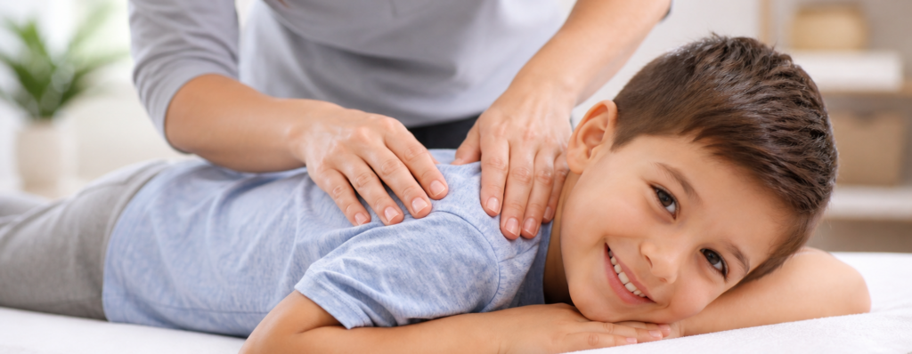 Pediatric Chiropractic Care in Charlotte NC Child receiving gentle pediatric chiropractic care in Charlotte NC